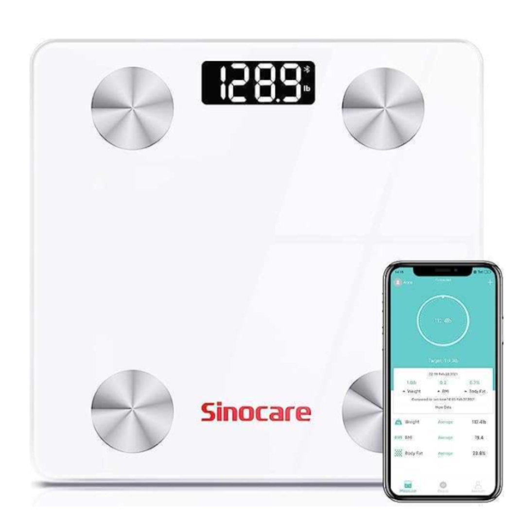 Báscula de Grasa Corporal Sinocare con Bluetooth